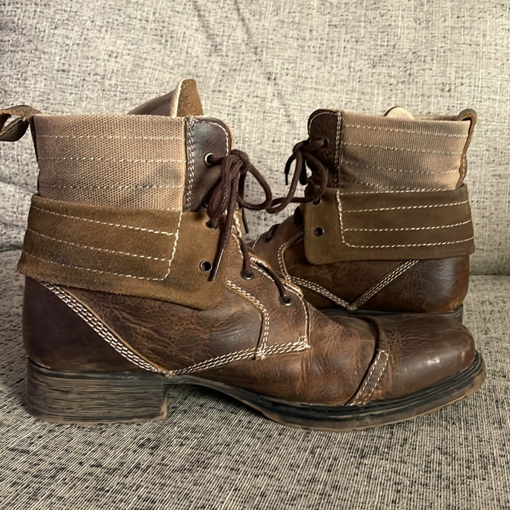 Bed Stu Men’s Chelsea  Brown Leather Boots Size 11 - Picture 5 of 13